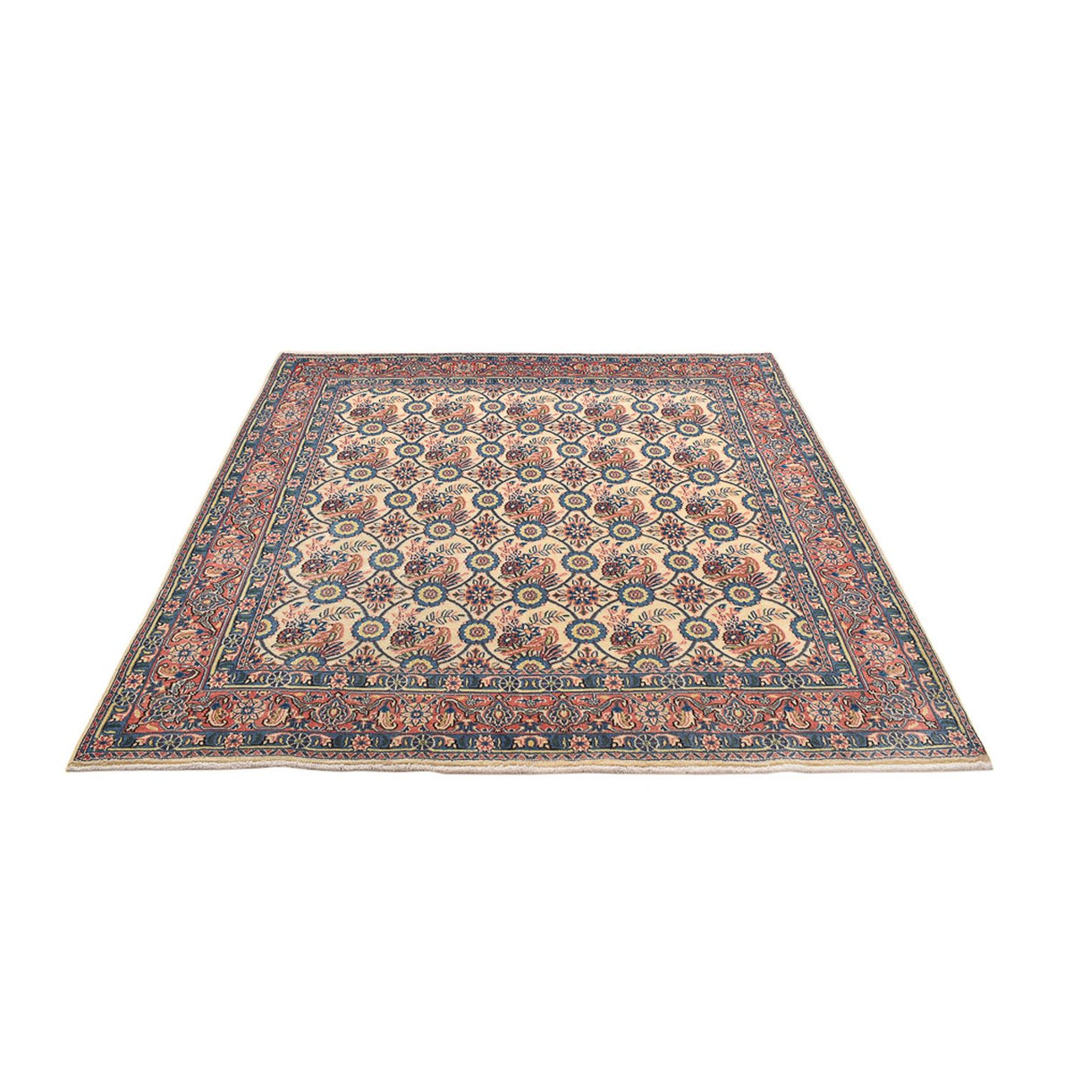 Dywan perski - Keshan kwadratowy  - 192 x 195 cm - wielokolorowy