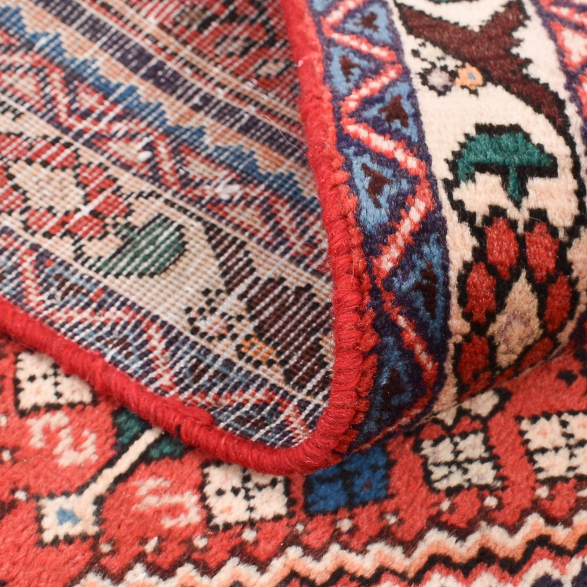 Perski dywan - Nomadyczny - 142 x 97 cm - czerwony