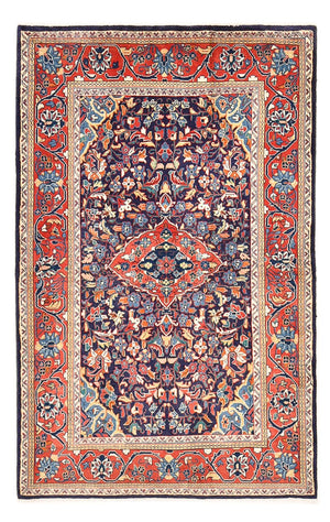 Perski dywan - Nomadyczny - 170 x 110 cm - ciemnoniebieski