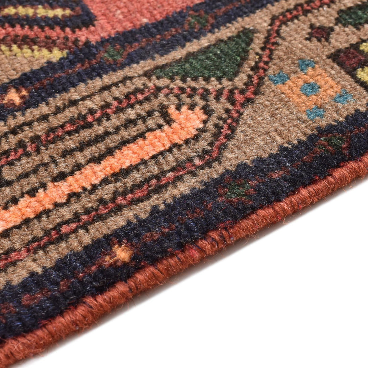 Biegacz Perski dywan - Nomadyczny - 292 x 75 cm - ciemna czerwień