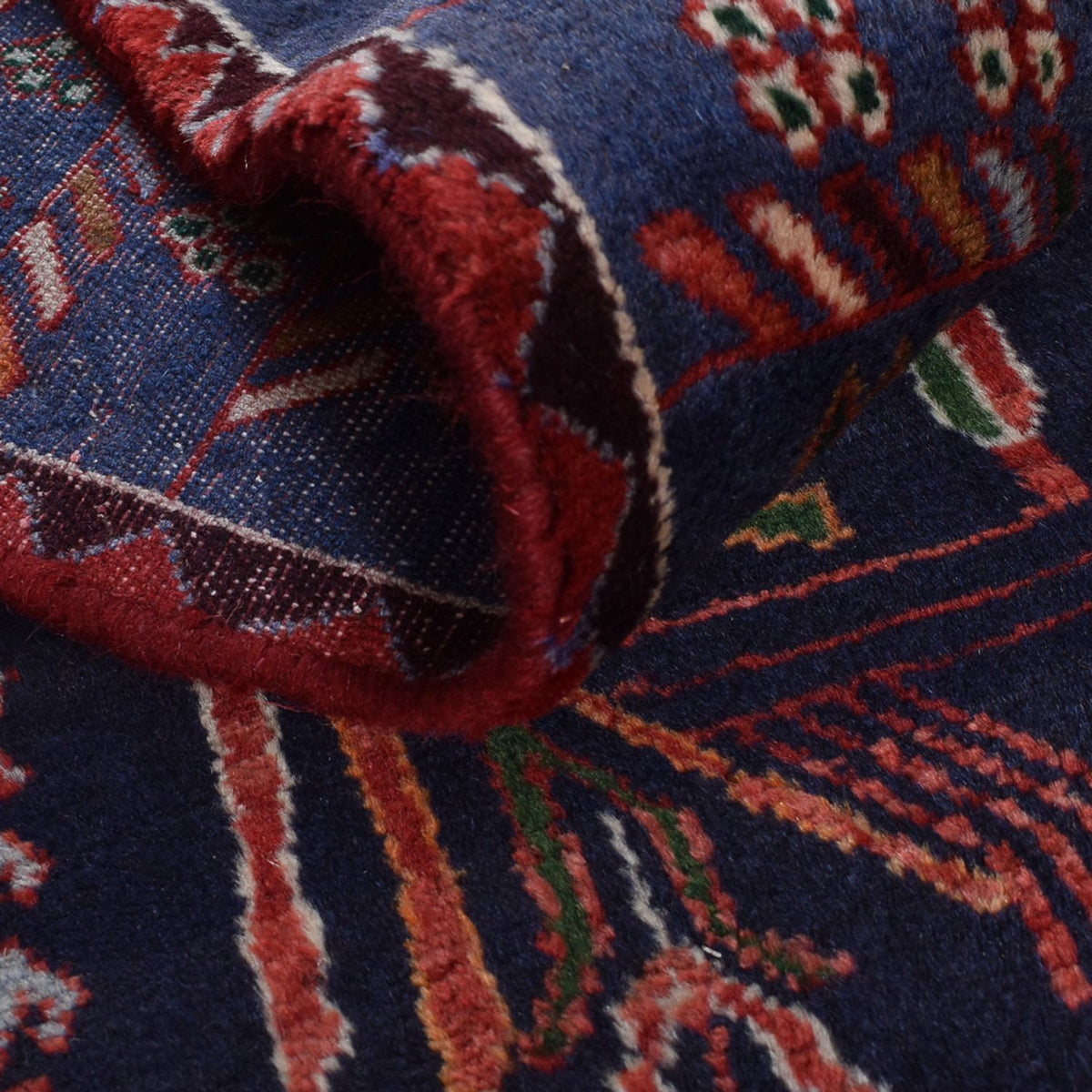 Biegacz Perski dywan - Nomadyczny - 382 x 168 cm - ciemna czerwień