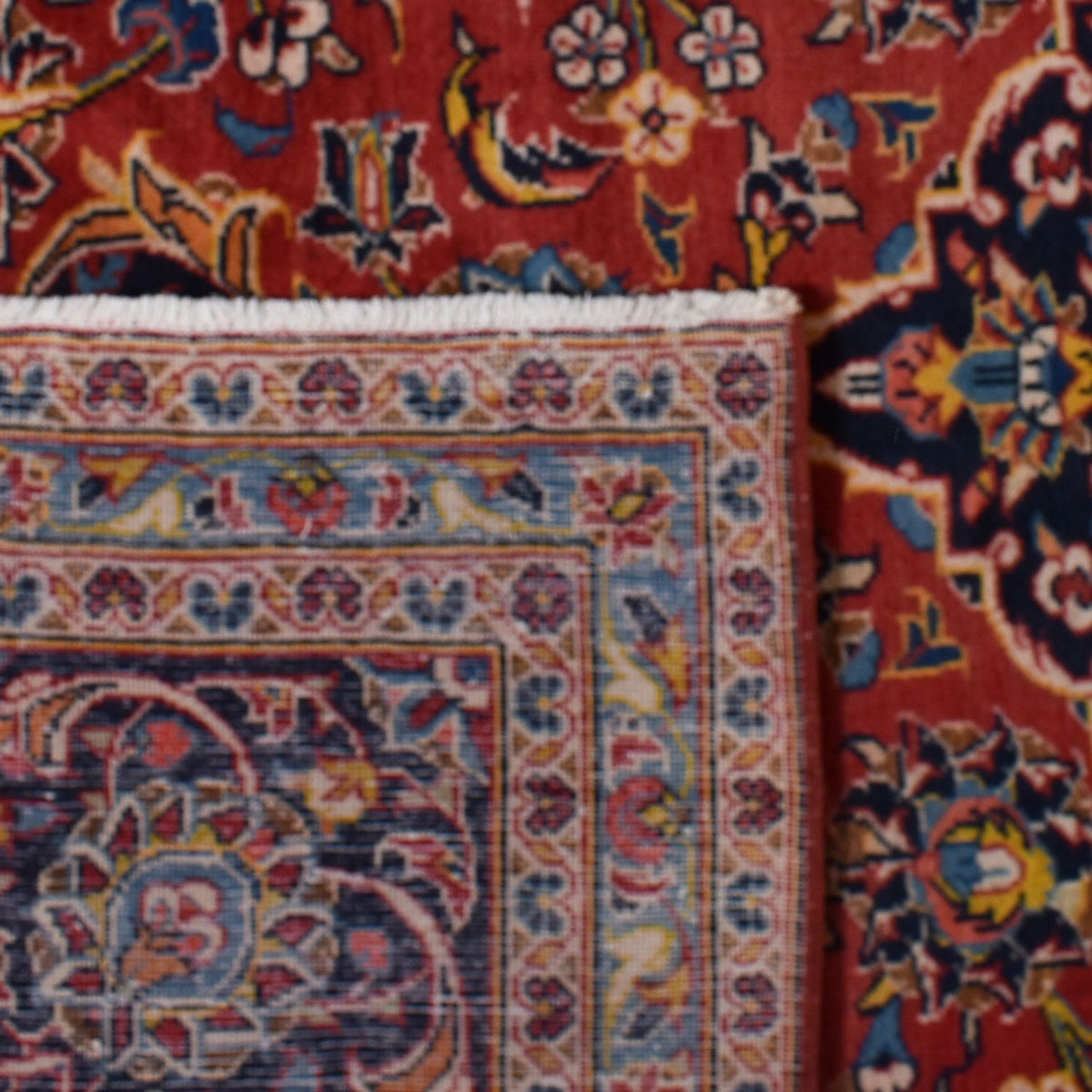 Dywan perski - Keshan - 422 x 296 cm - czerwony