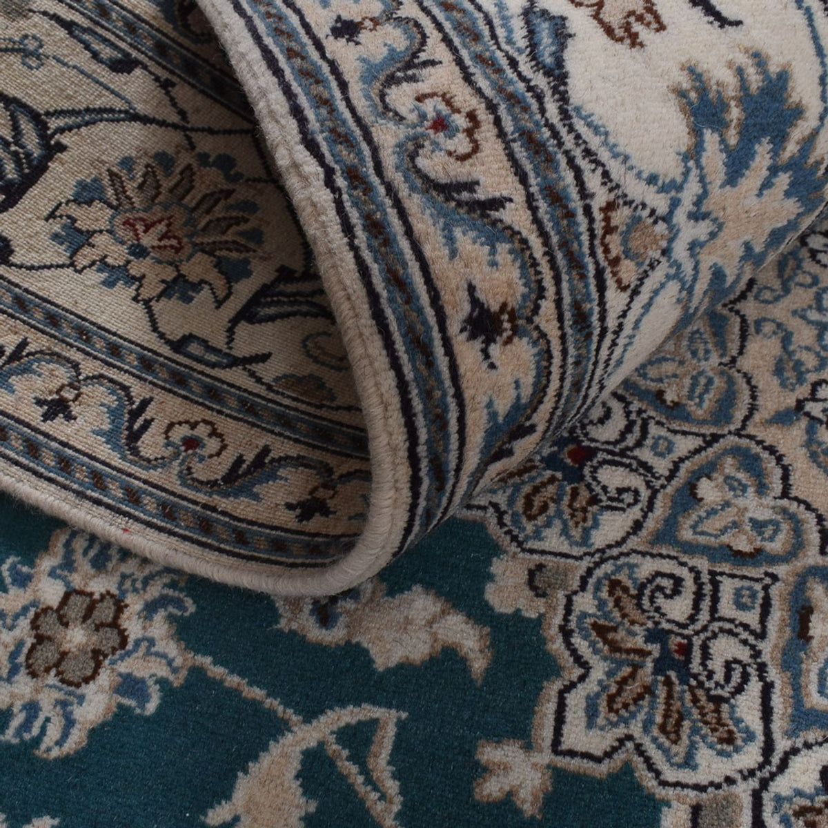 Dywan perski - Nain - 305 x 194 cm - zielona