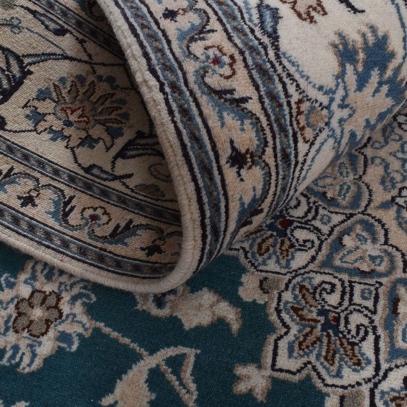 Dywan perski - Nain - 305 x 194 cm - zielona