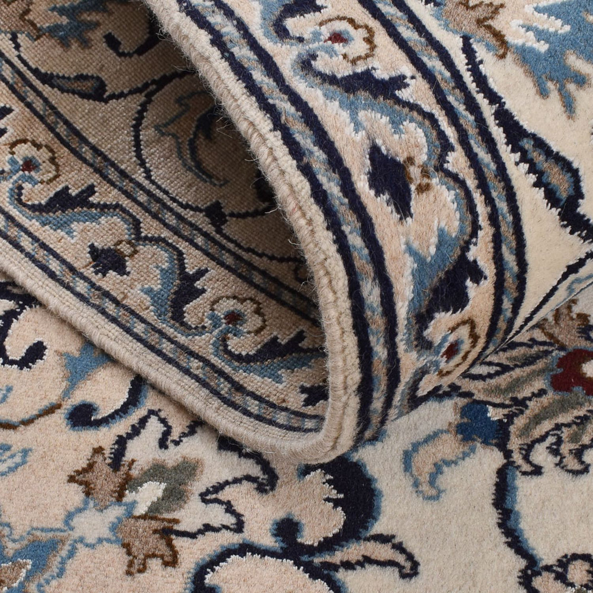 Dywan perski - Nain - 202 x 146 cm - kremowy