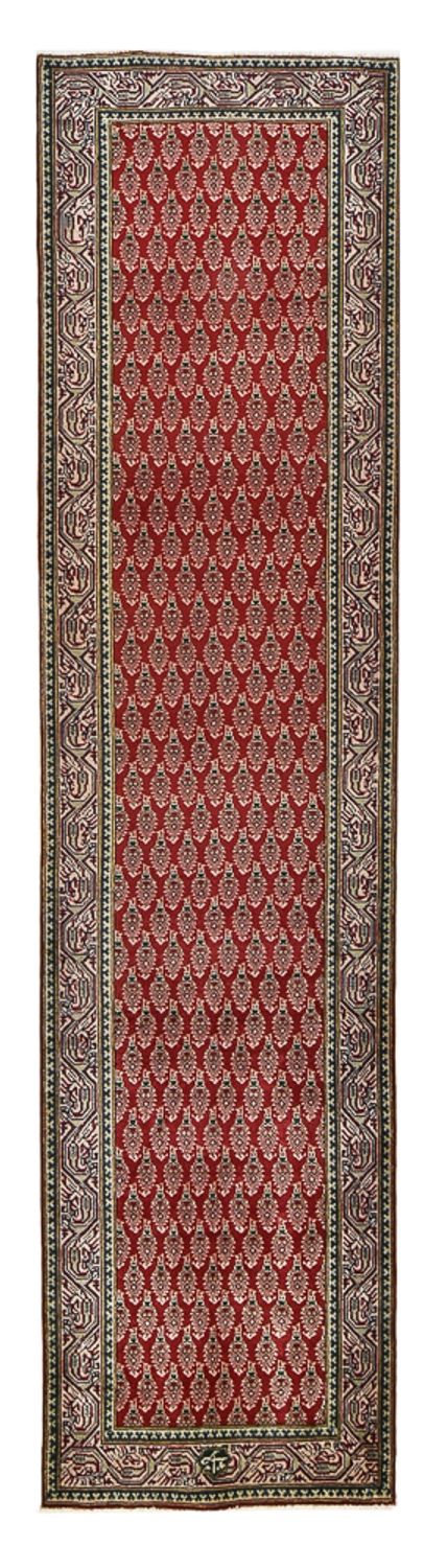 Biegacz Dywan perski - Tabriz - 337 x 83 cm - rdza