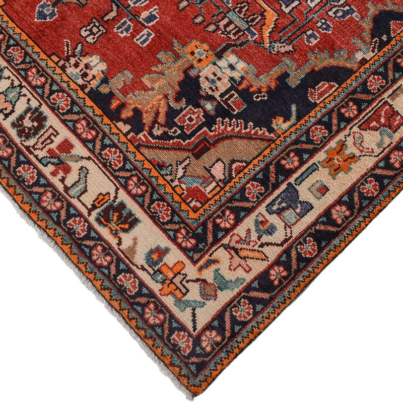 Perski dywan - Nomadyczny - 280 x 151 cm - czerwony