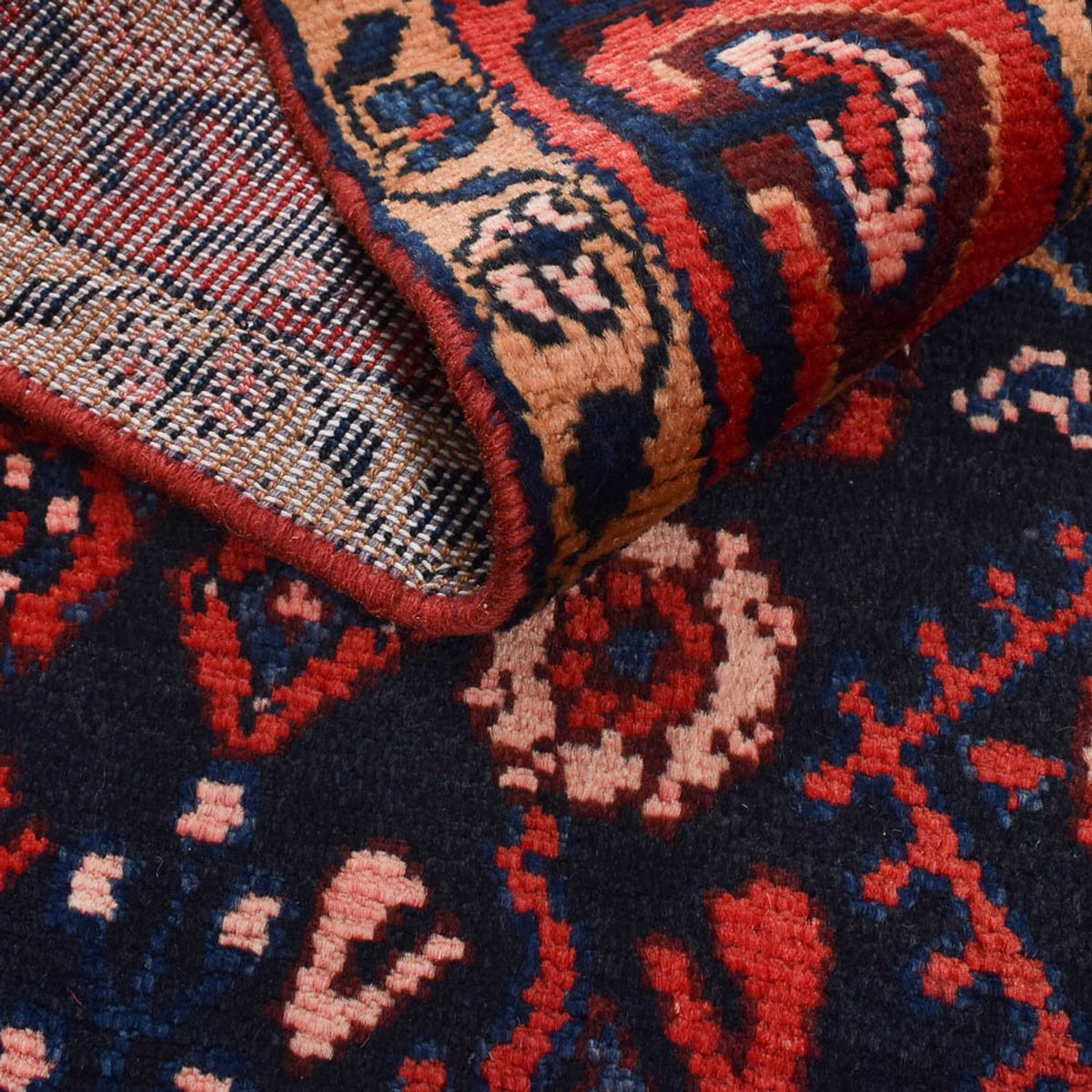 Perski dywan - Nomadyczny - 173 x 111 cm - ciemnoniebieski