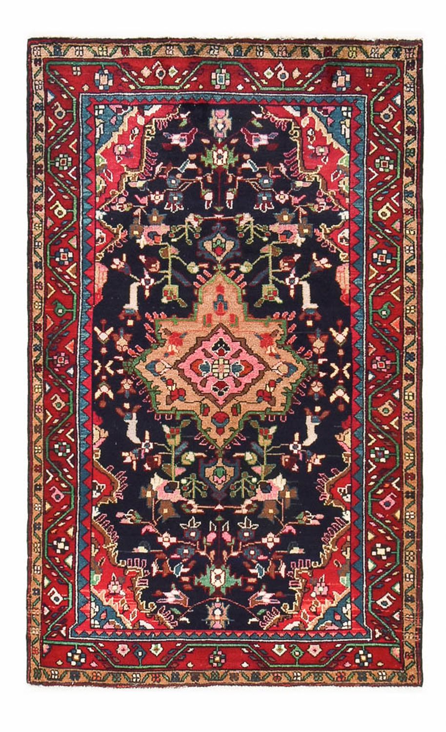 Perski dywan - Nomadyczny - 180 x 108 cm - ciemnoniebieski