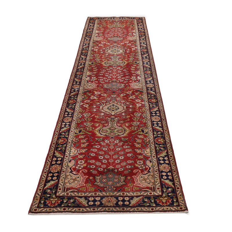 Biegacz Dywan perski - Tabriz - 400 x 92 cm - czerwony