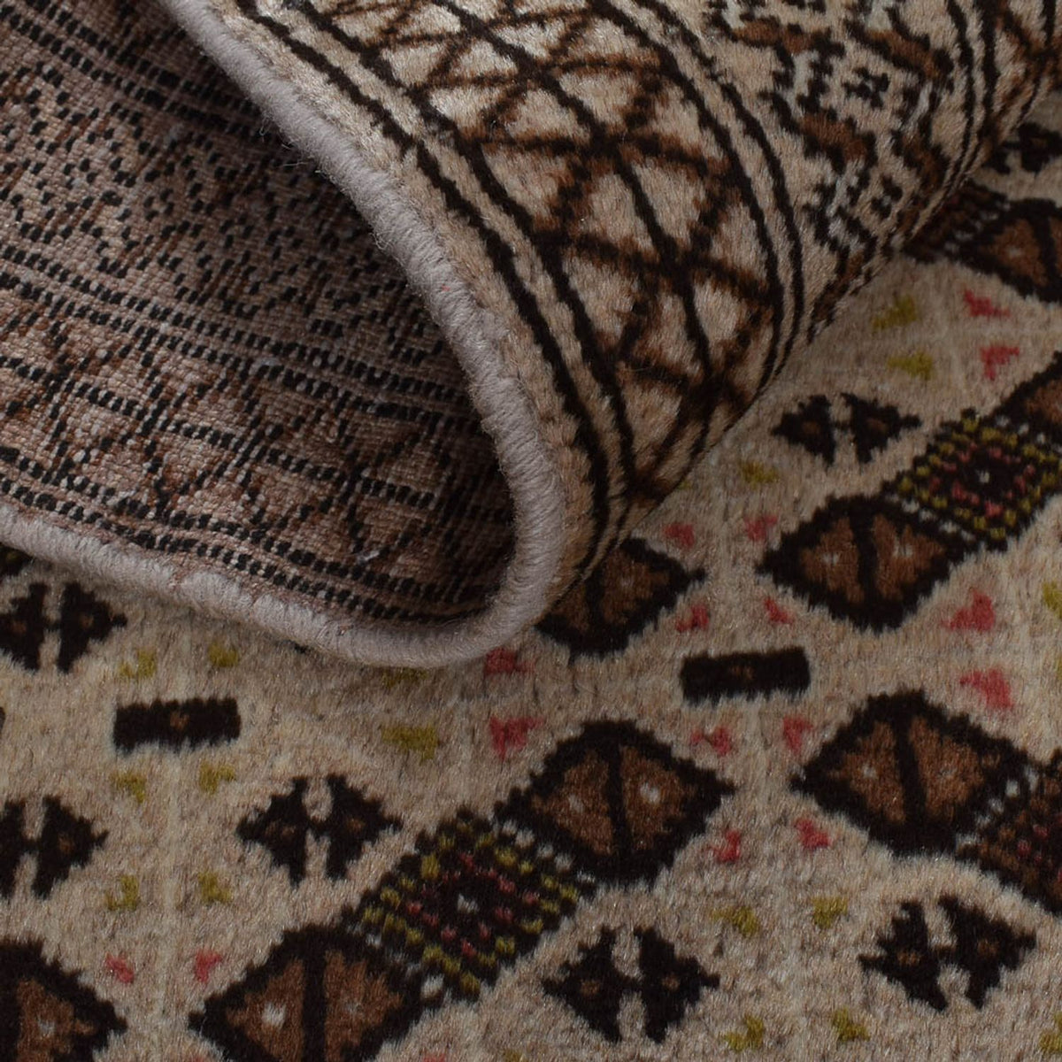 Biegacz Dywan turkmeński - 285 x 79 cm - piaskowy