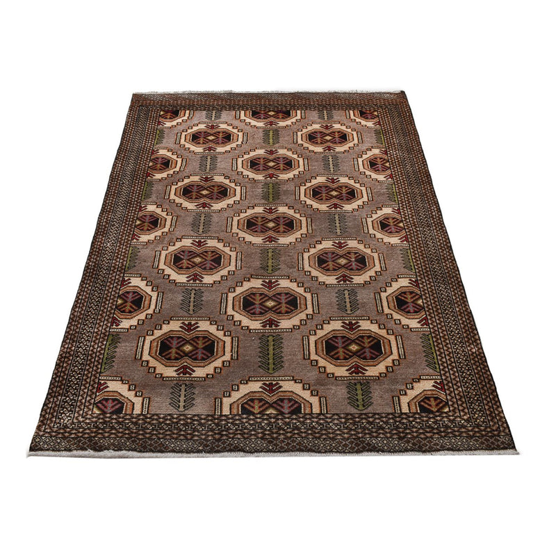 Dywan turkmeński - 188 x 127 cm - wielokolorowy