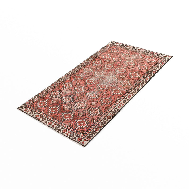 Biegacz Dywan Vintage - 194 x 108 cm - czerwony