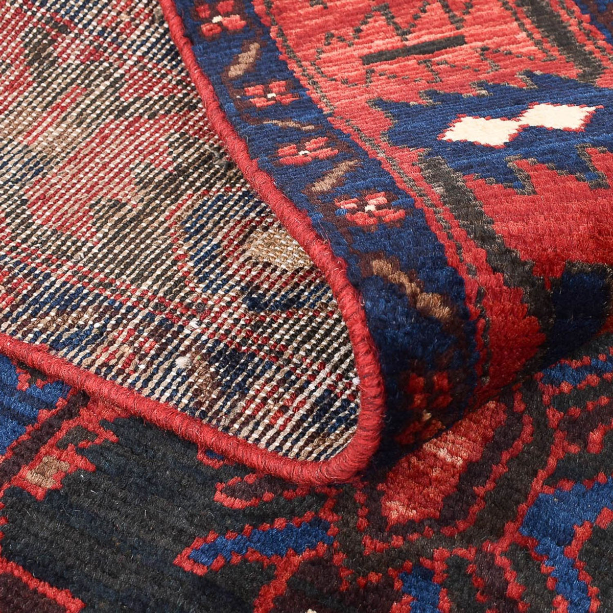 Perski dywan - Nomadyczny - 212 x 139 cm - czerwony