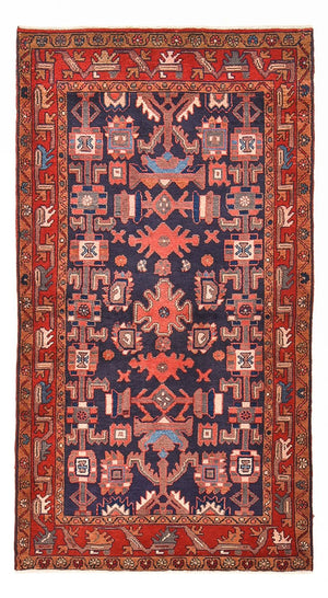 Biegacz Perski dywan - Nomadyczny - 226 x 123 cm - czerwony