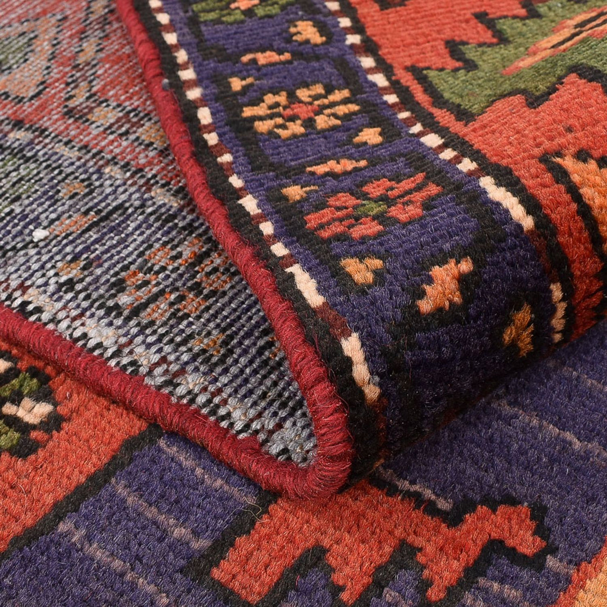 Dywan perski - Bijar - 226 x 136 cm - pomarańczowy