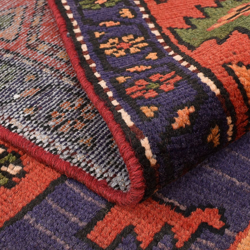 Dywan perski - Bijar - 226 x 136 cm - pomarańczowy