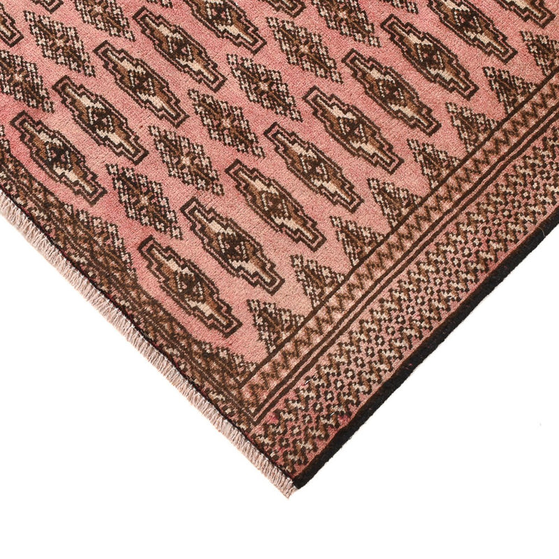 Dywan turkmeński - 128 x 90 cm - jasna czerwień