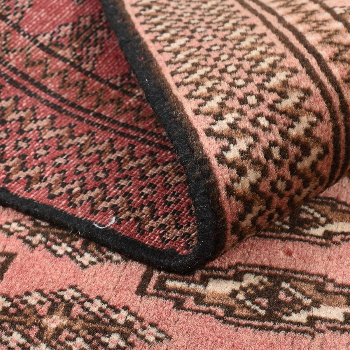 Dywan turkmeński - 128 x 90 cm - jasna czerwień