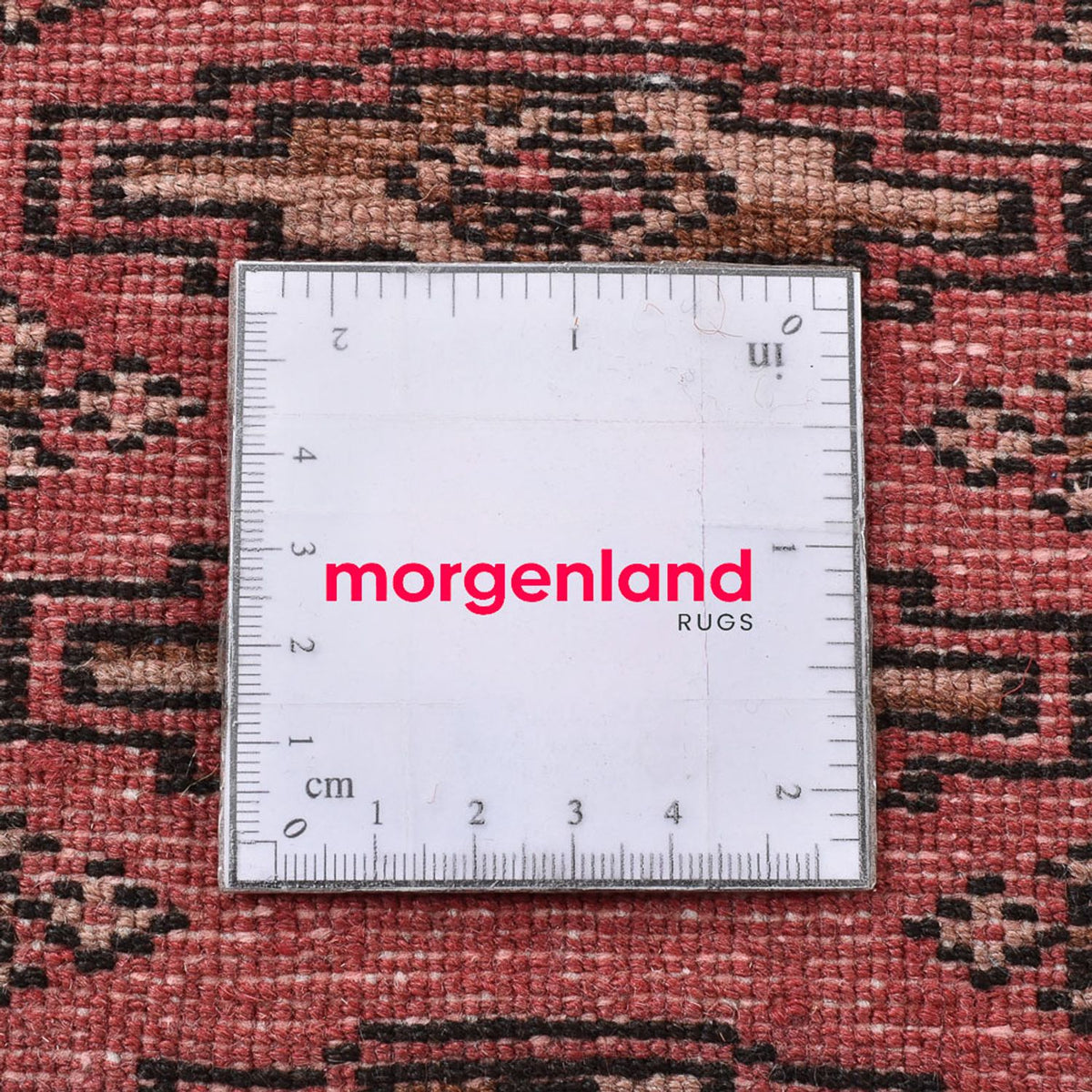 Dywan turkmeński - 128 x 90 cm - jasna czerwień