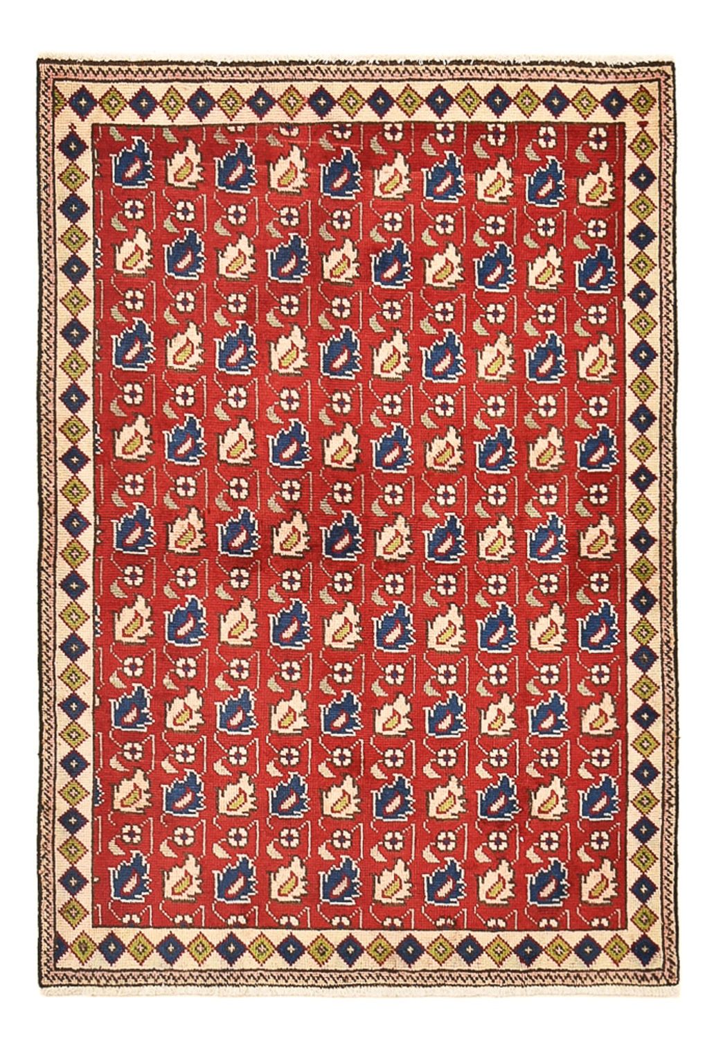 Dywan perski - Tabriz - 140 x 96 cm - czerwony