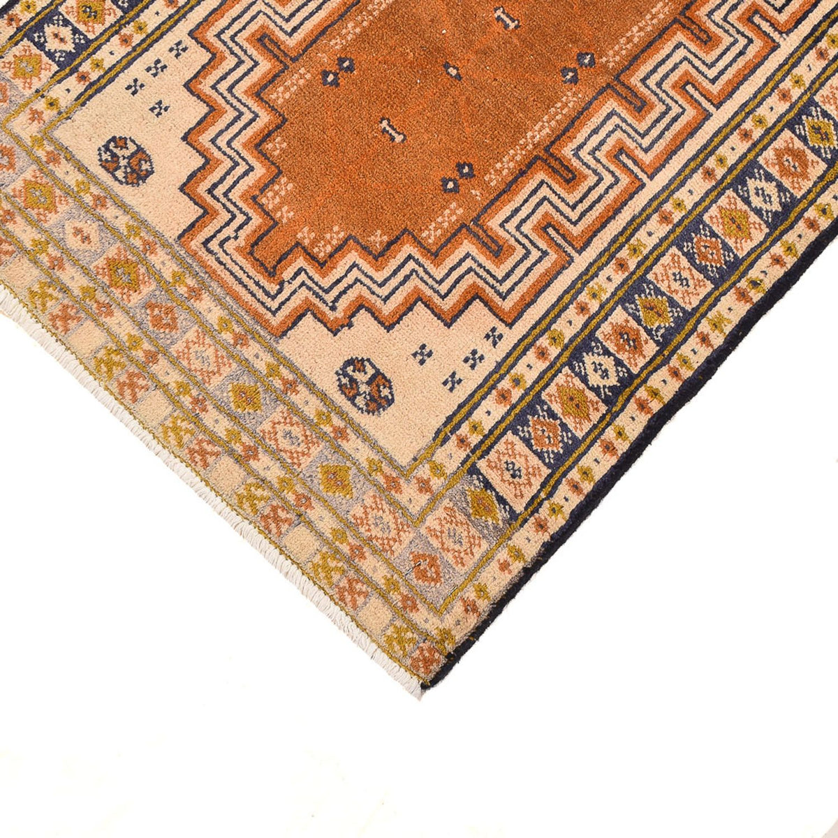 Dywan turkmeński - 86 x 56 cm - wielokolorowy