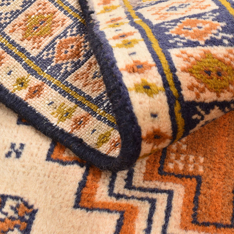 Dywan turkmeński - 86 x 56 cm - wielokolorowy