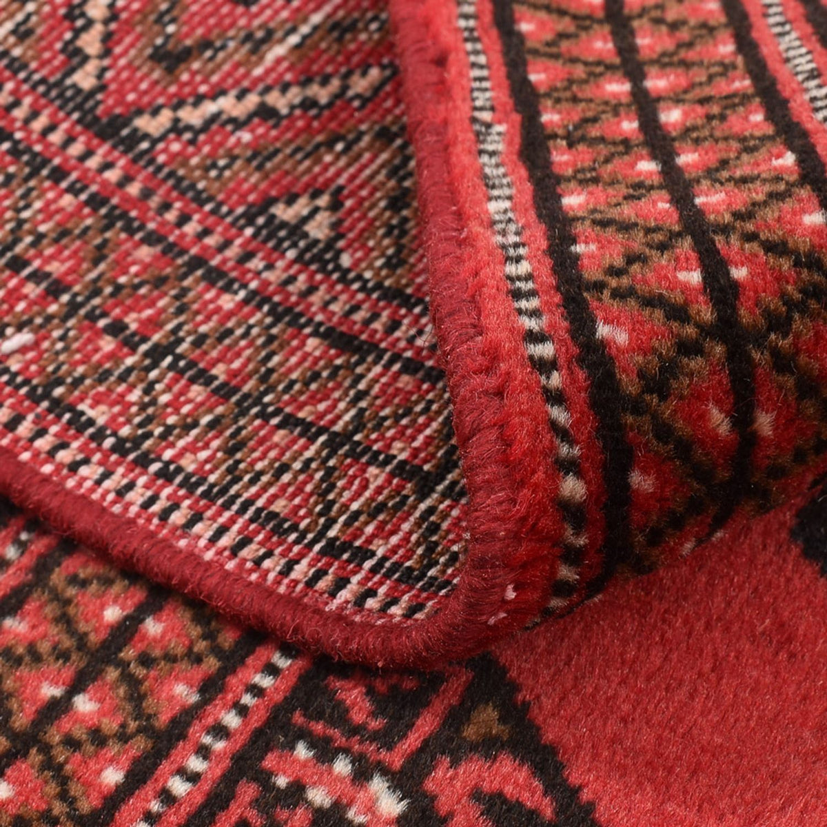 Dywan turkmeński - 144 x 98 cm - czerwony