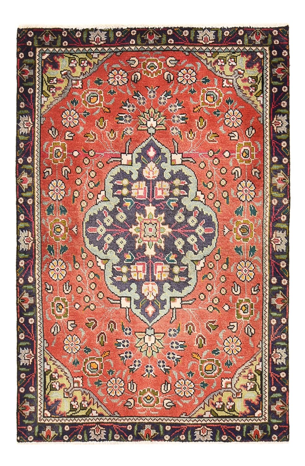 Dywan perski - Tabriz - 141 x 90 cm - jasna czerwień