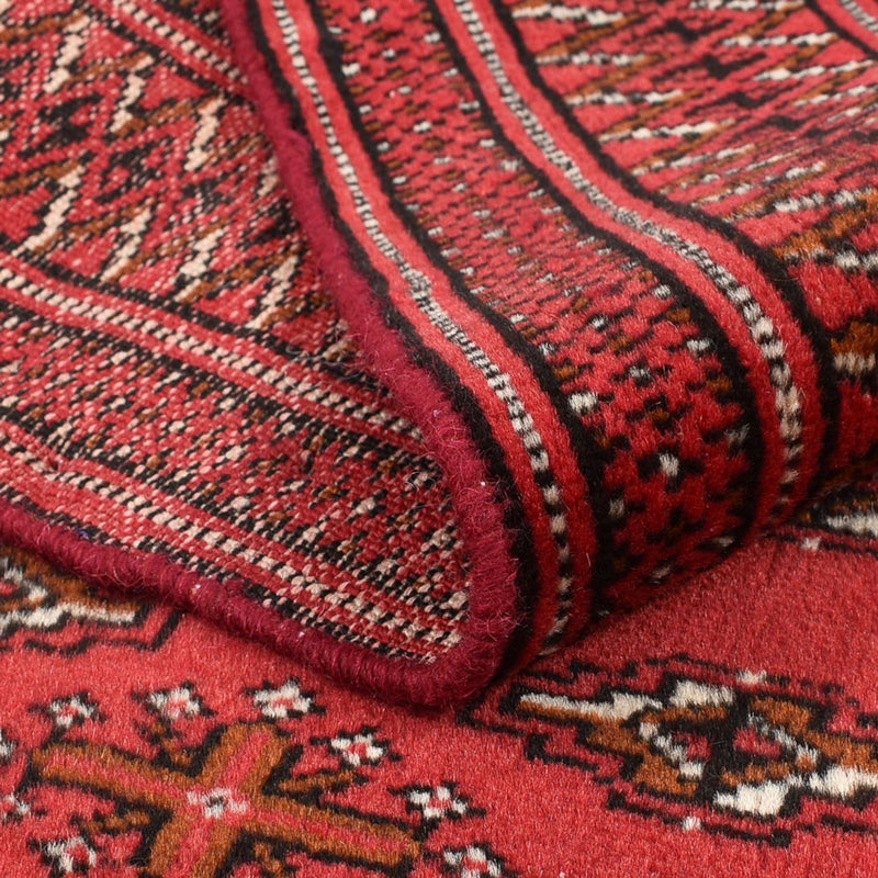 Dywan turkmeński - 138 x 98 cm - czerwony