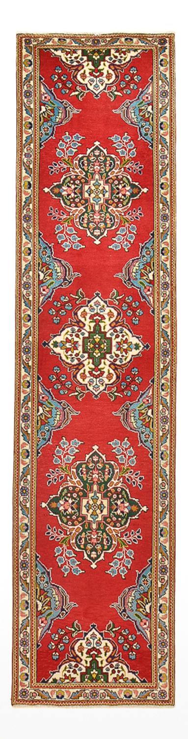 Biegacz Dywan perski - Tabriz - 341 x 85 cm - czerwony