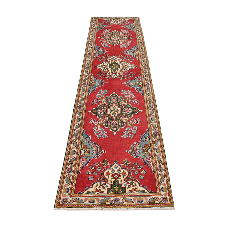 Biegacz Dywan perski - Tabriz - 343 x 80 cm - czerwony