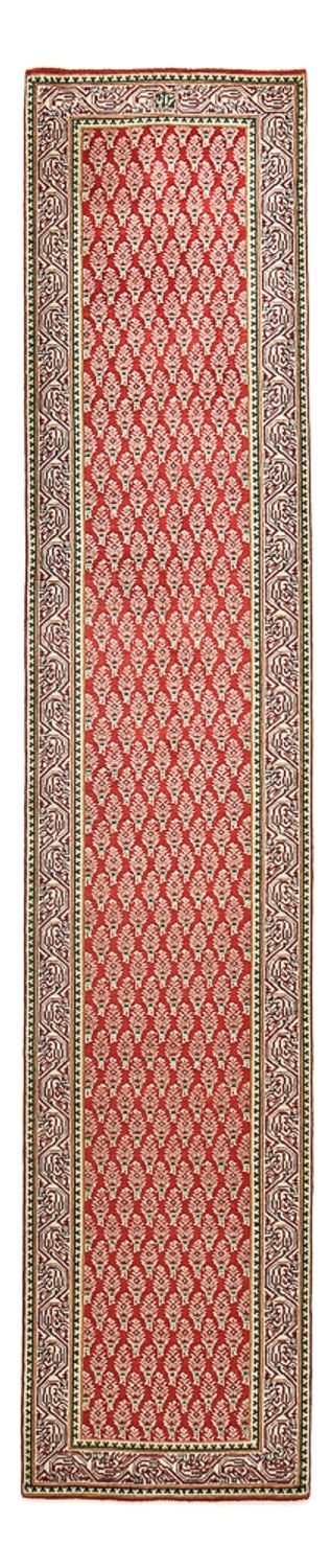 Biegacz Dywan perski - Tabriz - 381 x 73 cm - rdza