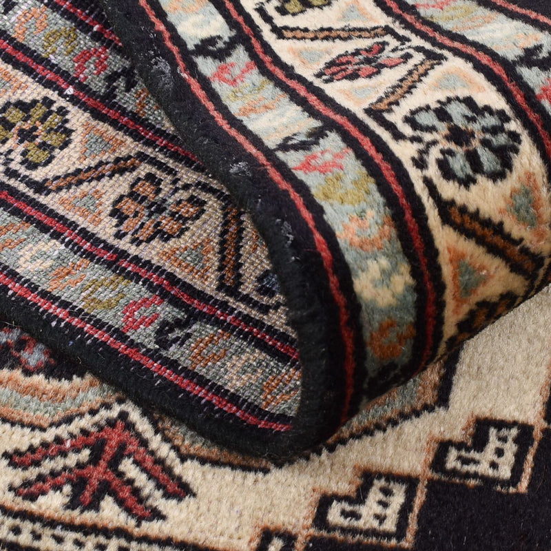 Biegacz Dywan turkmeński - 187 x 63 cm - ciemnoniebieski