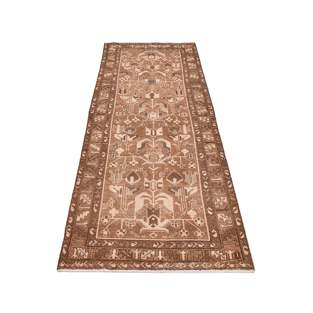 Biegacz Dywan Vintage - 297 x 104 cm - ciemny beż