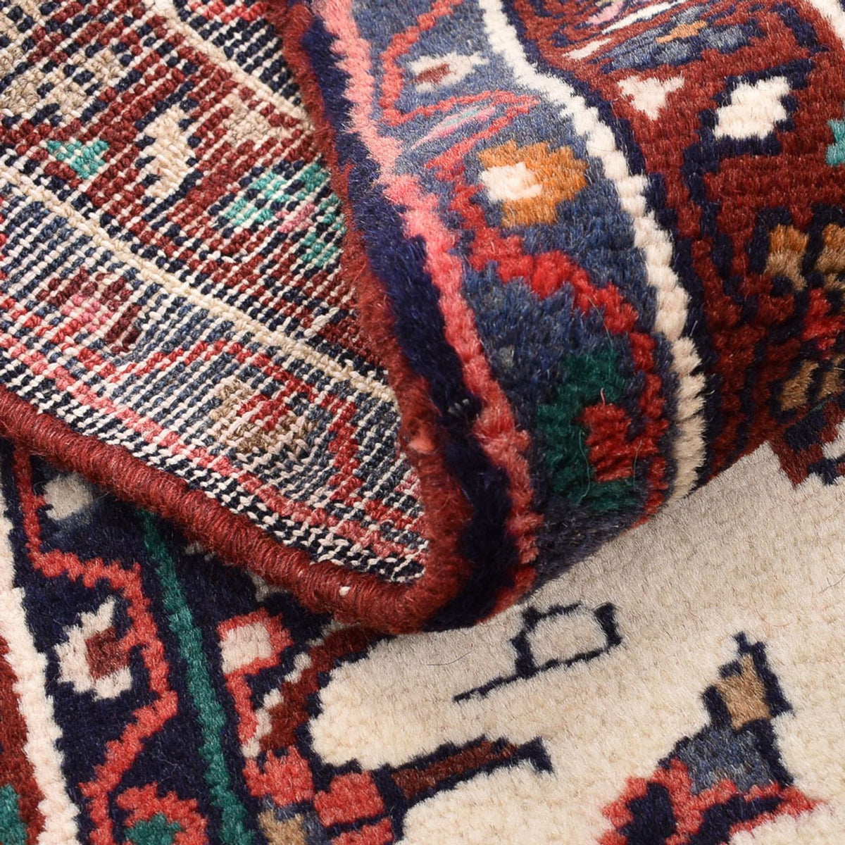 Perski dywan - Nomadyczny - 93 x 71 cm - wielokolorowy