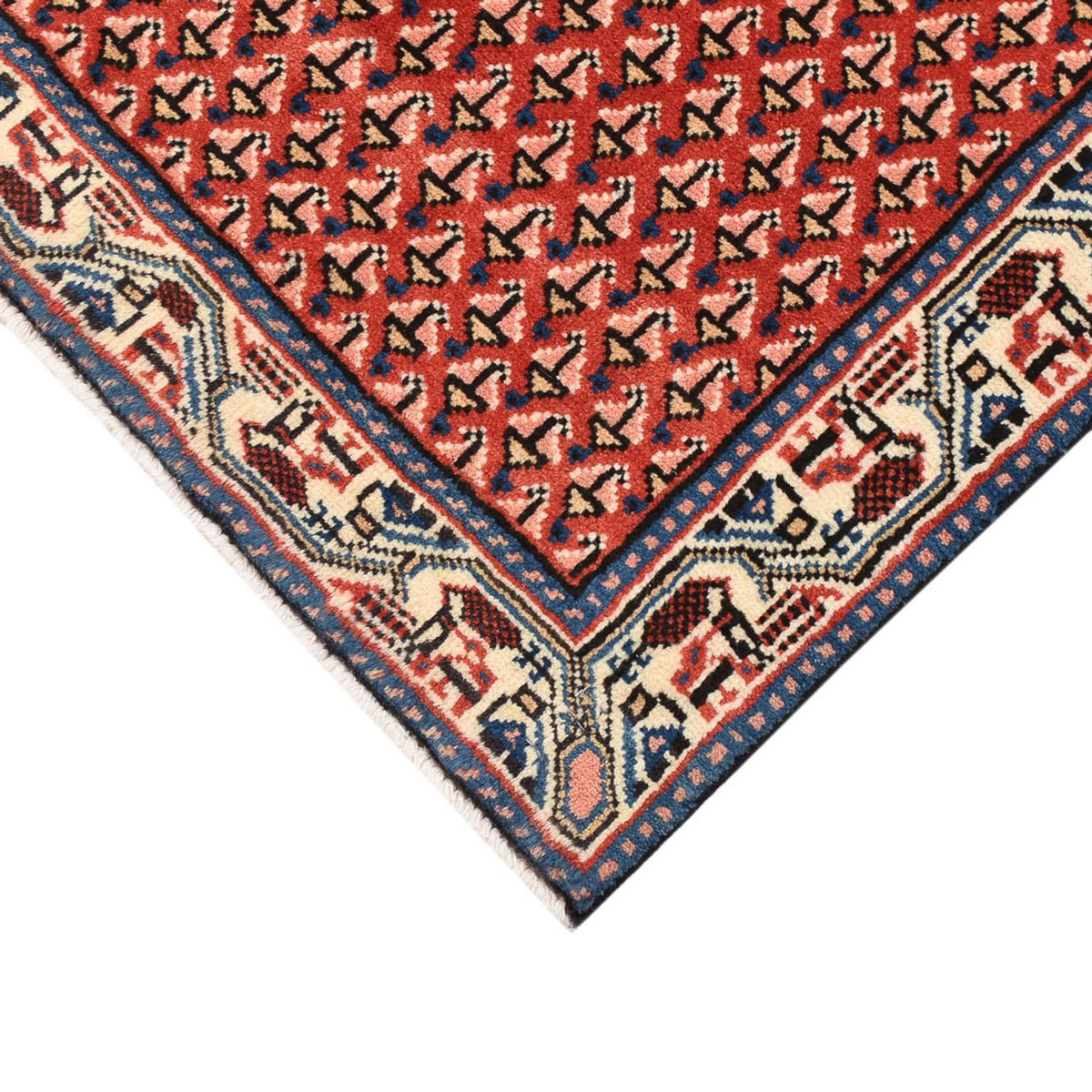 Perski dywan - Nomadyczny - 70 x 60 cm - czerwony