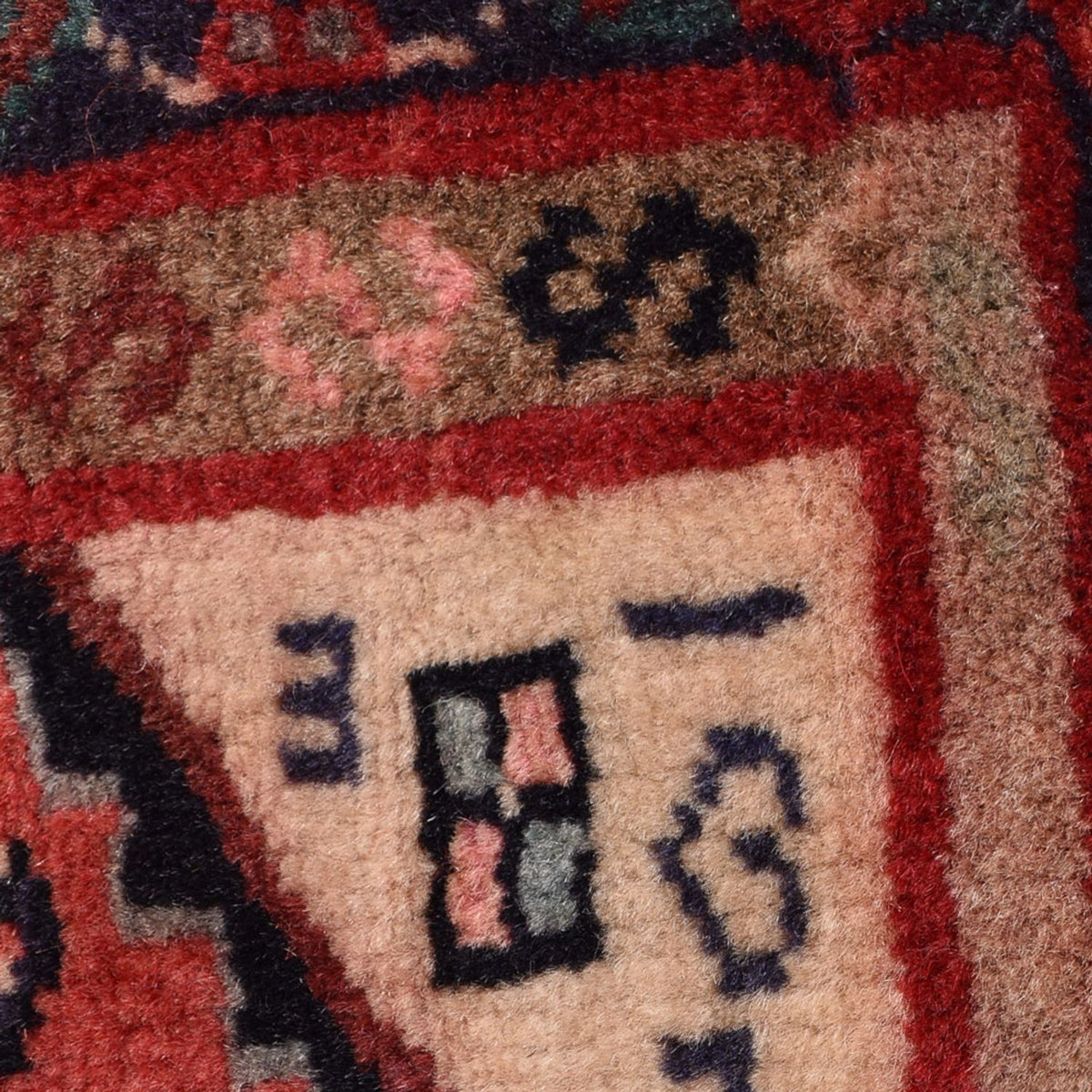 Perski dywan - Nomadyczny - 88 x 62 cm - czerwony