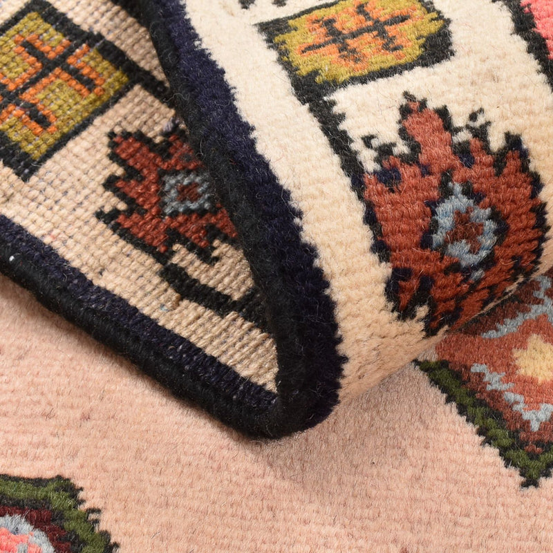 Perski dywan - Nomadyczny - 92 x 62 cm - różowy