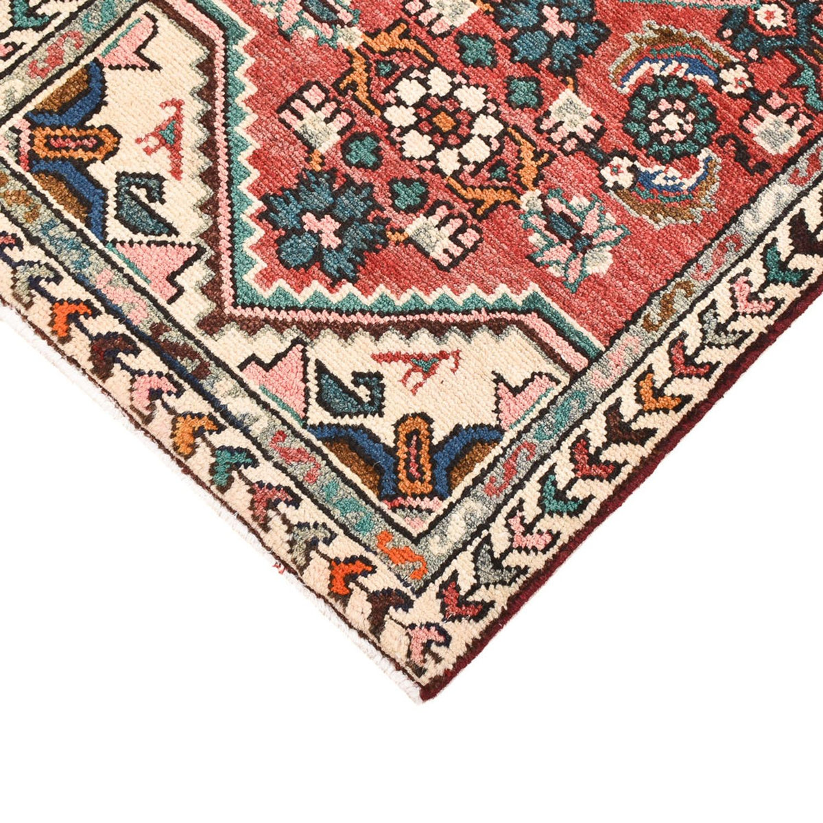 Perski dywan - Nomadyczny - 105 x 59 cm - czerwony