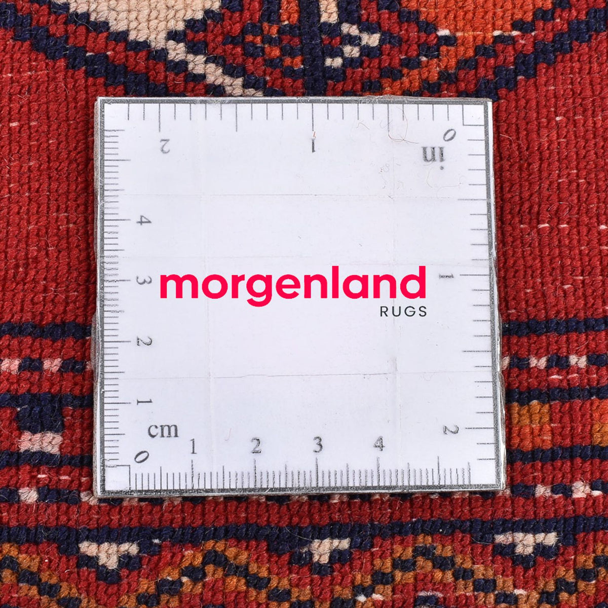 Dywan turkmeński - 109 x 88 cm - czerwony