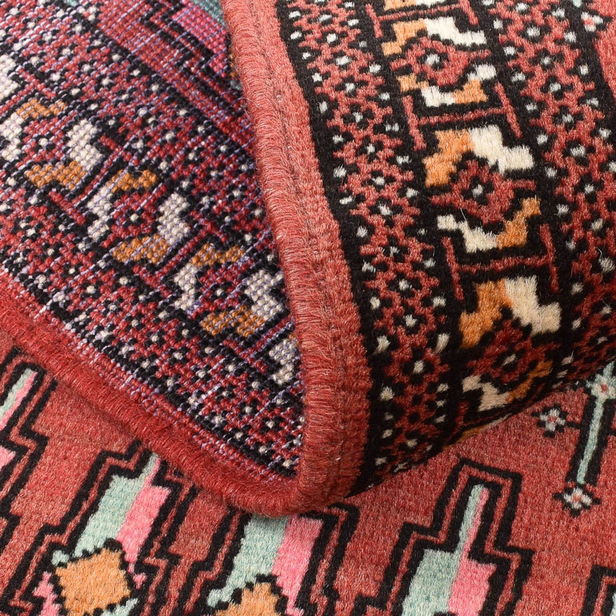 Dywan turkmeński - 127 x 73 cm - czerwony