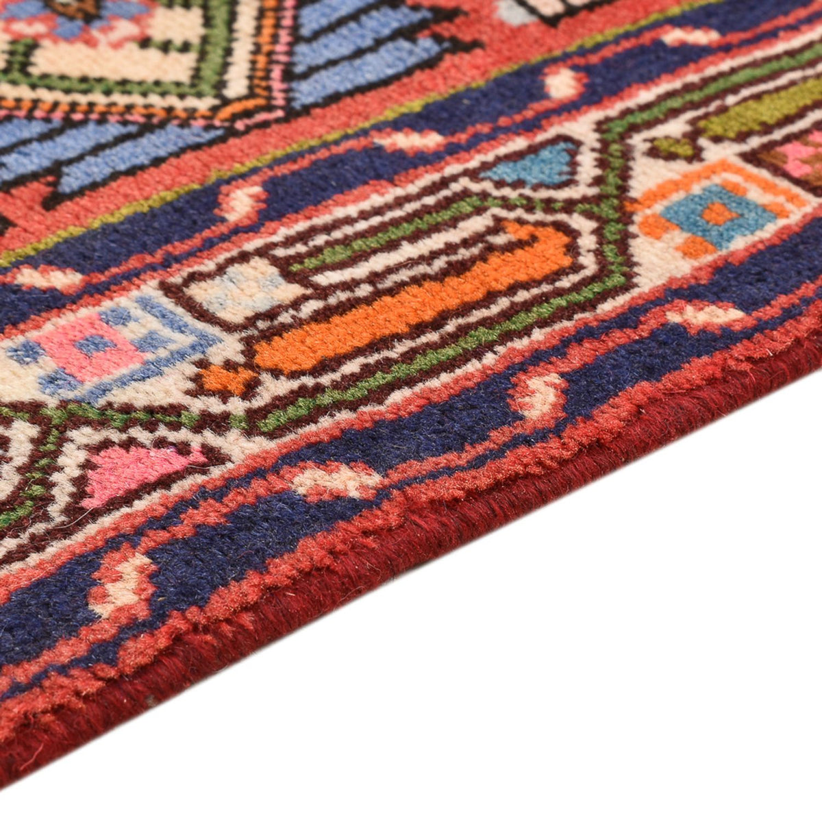 Perski dywan - Nomadyczny - 134 x 81 cm - czerwony