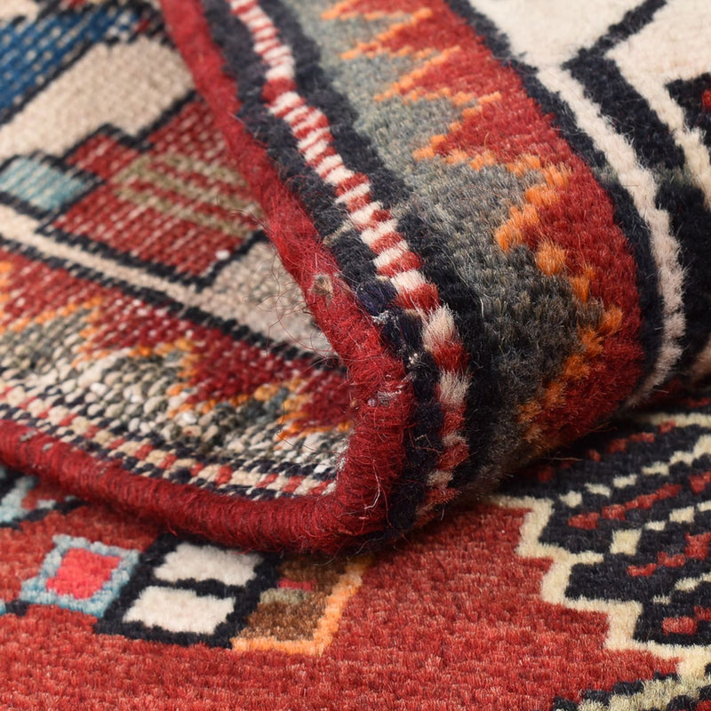 Perski dywan - Nomadyczny - 137 x 92 cm - czerwony