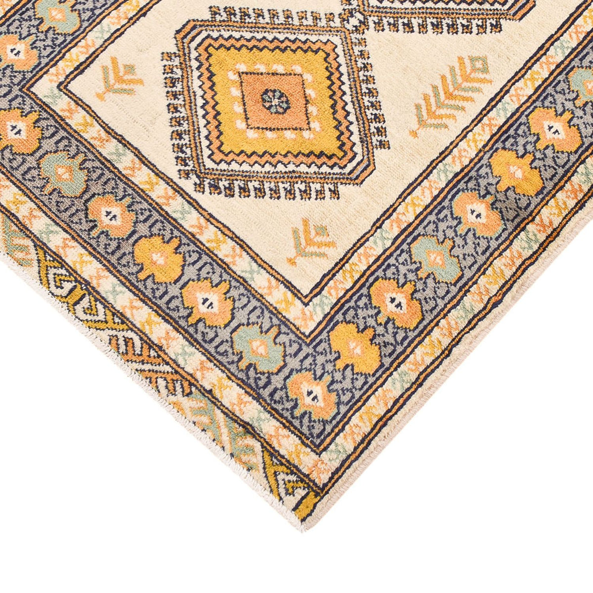 Biegacz Dywan turkmeński - 215 x 65 cm - jasnozielony