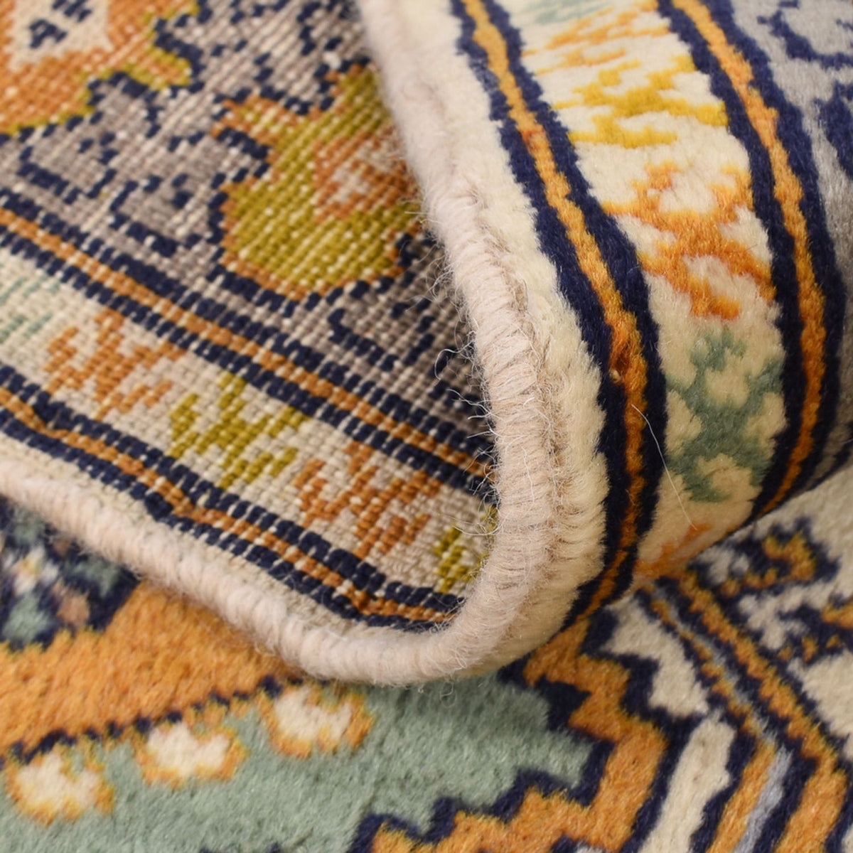 Biegacz Dywan turkmeński - 215 x 65 cm - jasnozielony