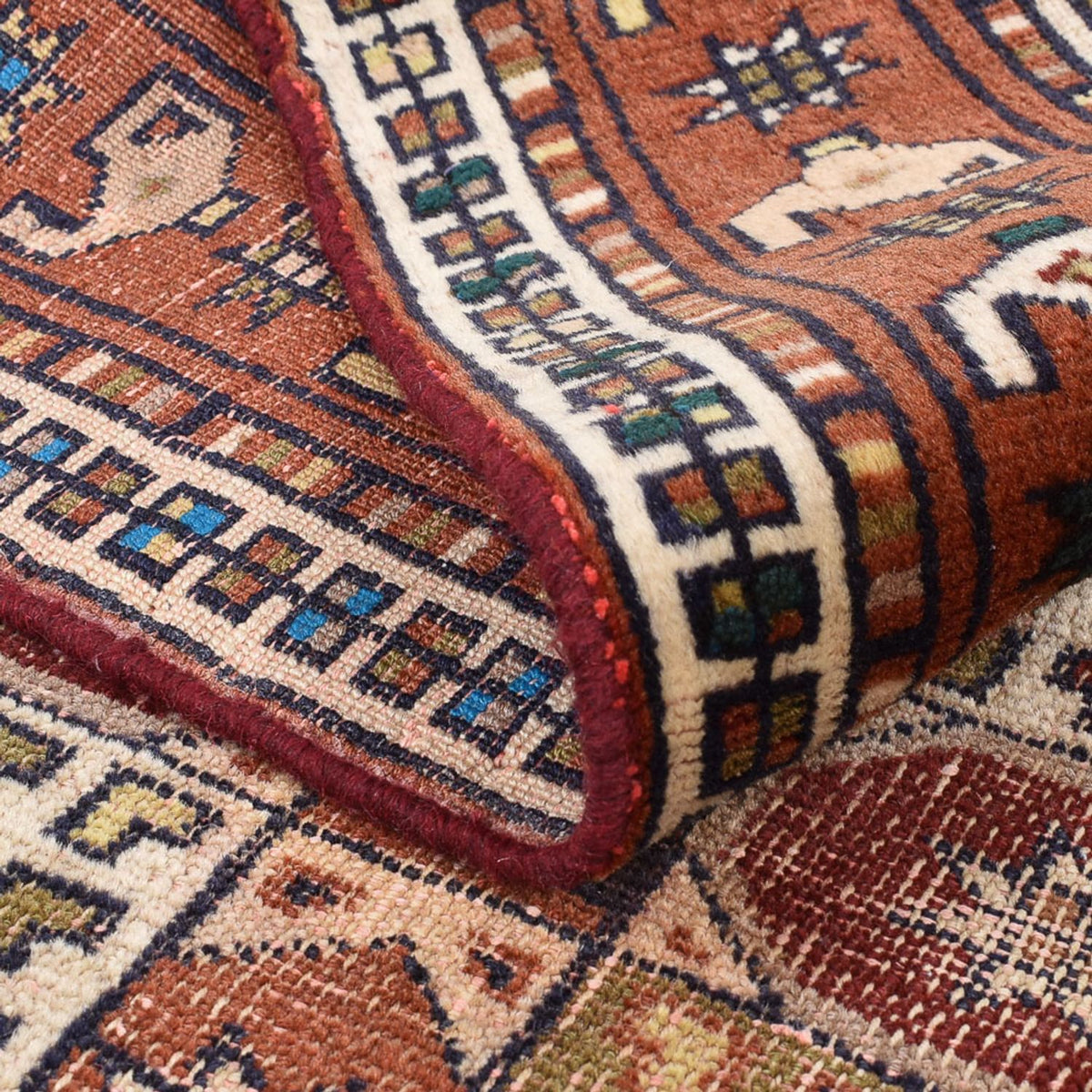 Dywan perski - Klasyczny - 168 x 123 cm - ciemny beż