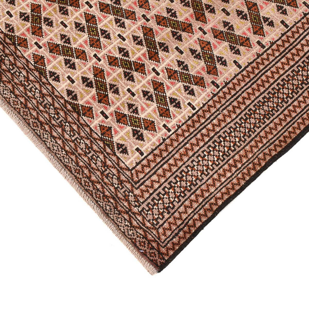 Dywan turkmeński - 190 x 128 cm - jasna czerwień