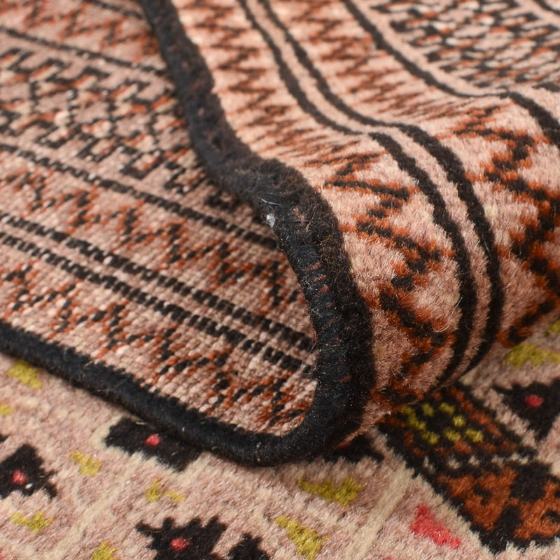 Dywan turkmeński - 190 x 128 cm - jasna czerwień