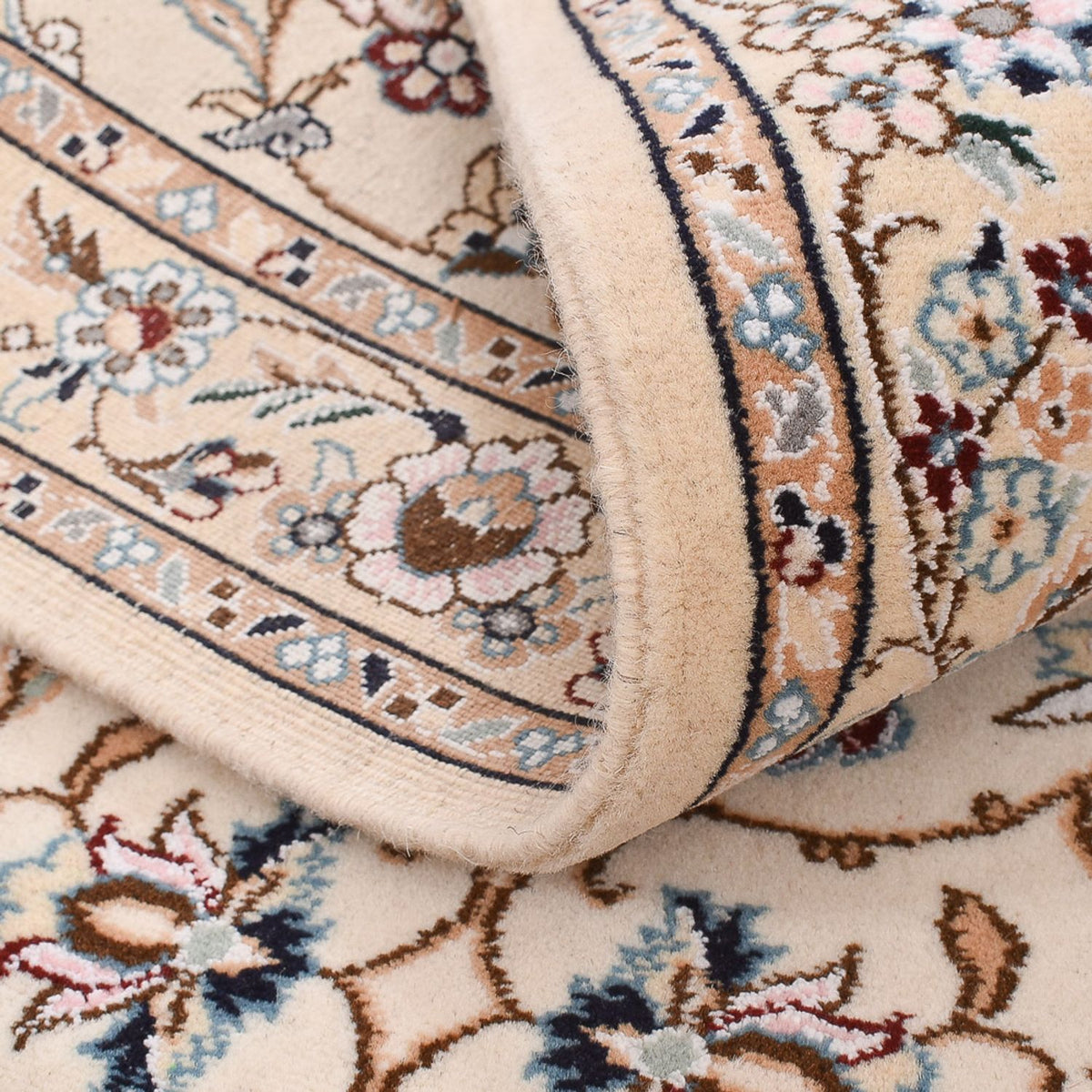 Biegacz Dywan perski - Nain - Królewski - 241 x 92 cm - kremowy